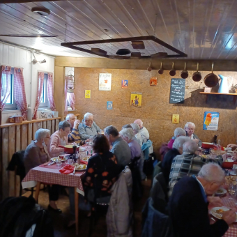 Fondue au restaurant  le 24 novembre